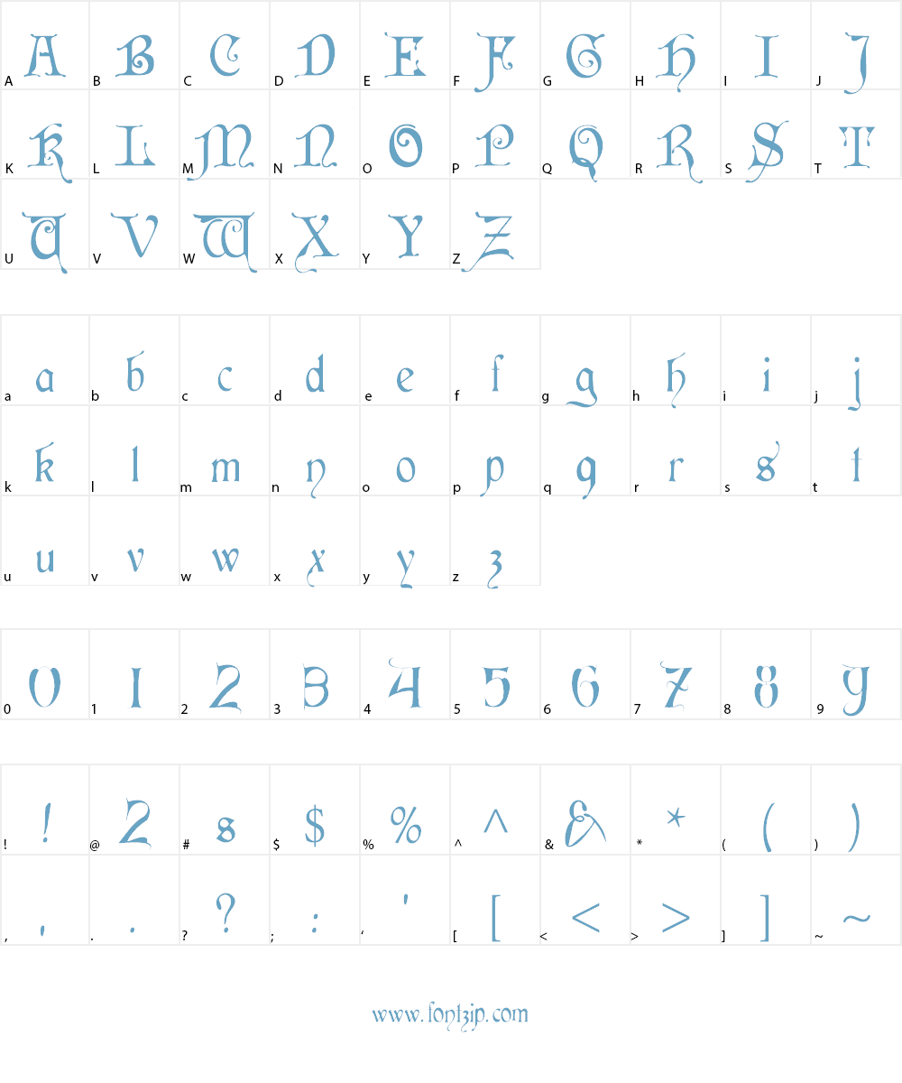 Cardinal Font Character