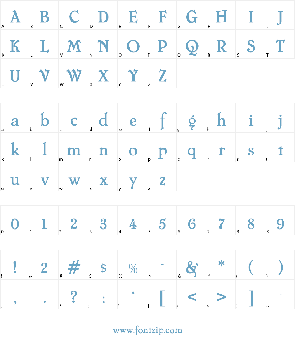Chelsea Font Character
