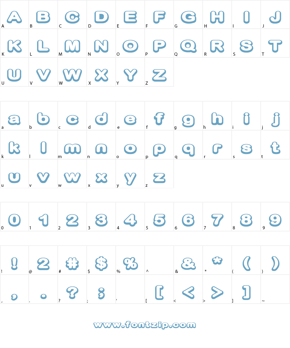 D3 Biscuitism Font Character