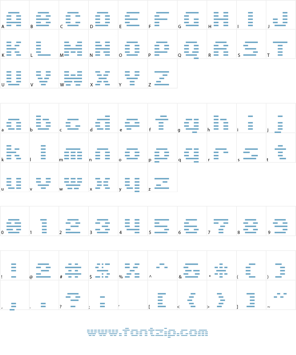 D3 DigiBitMapism Font Character