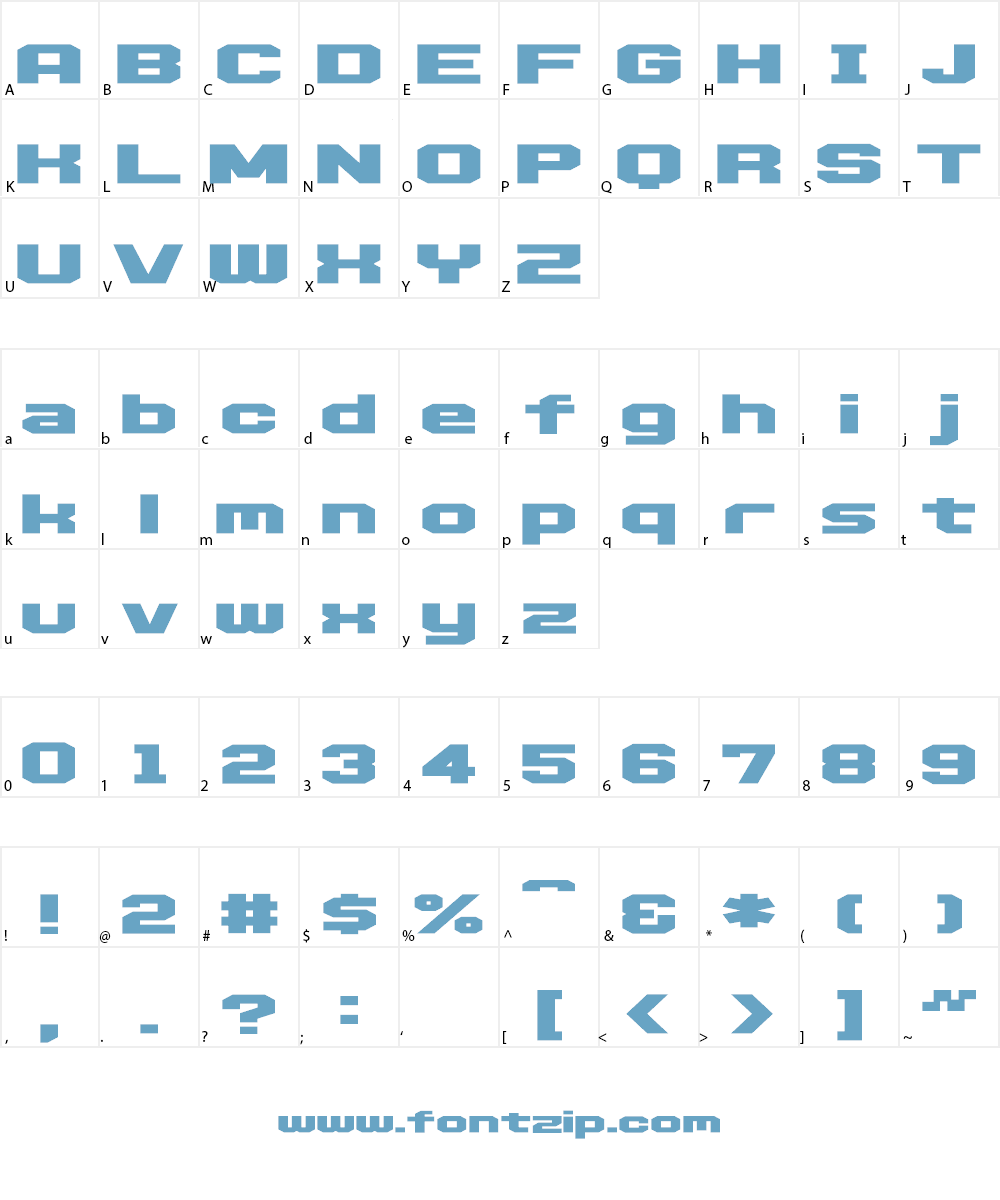 D3 Egoistism Font Character