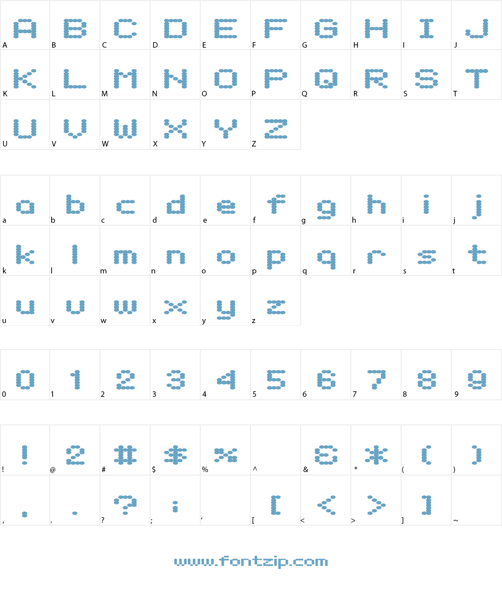 D3 Electronism Font Character