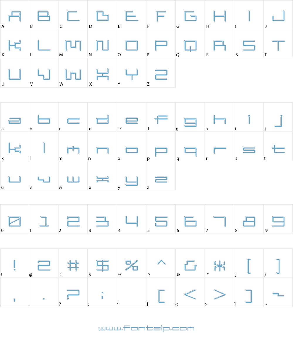 D3 Pipism Font Character