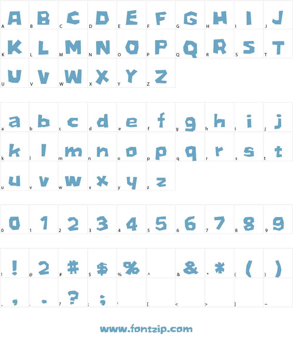 D3 Stonism Font Character