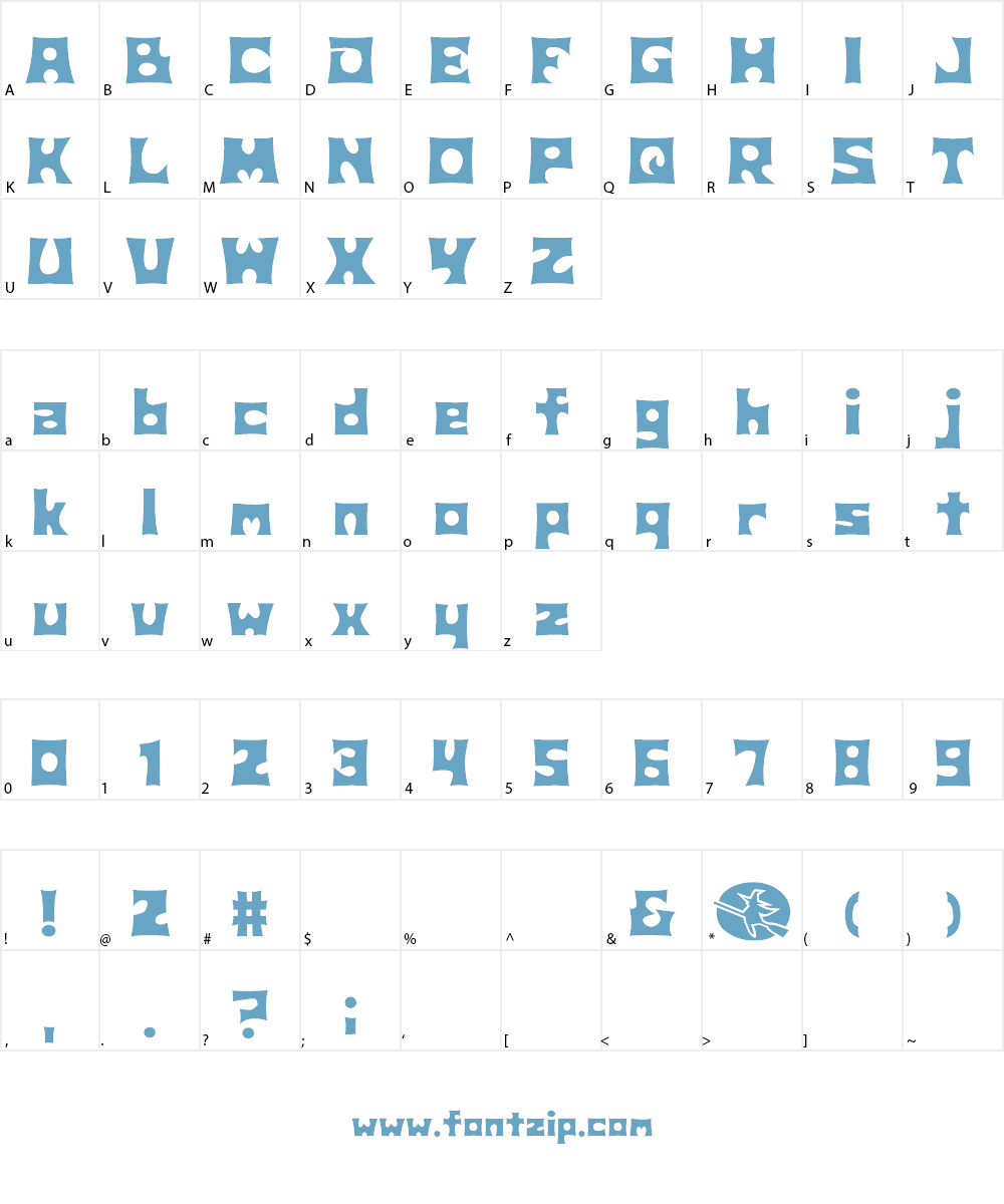 D3 Witchism Font Character