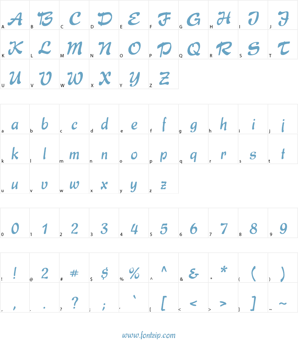 Express Font Character