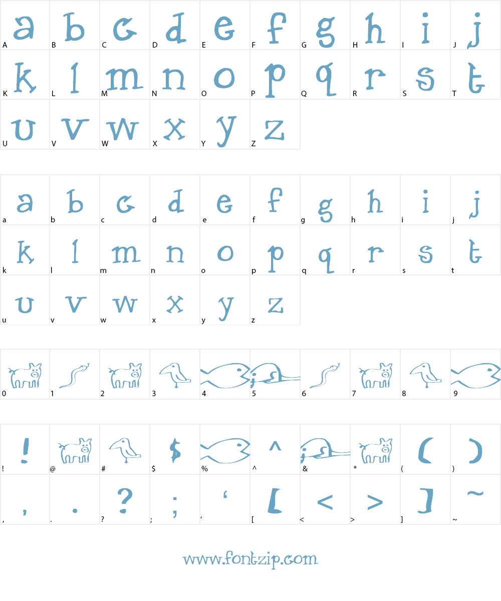 Chigger Font Character