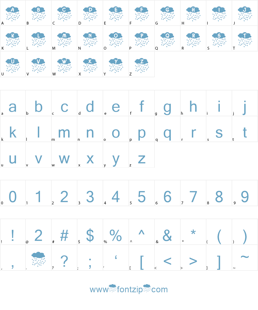 Mistwetter Font Character