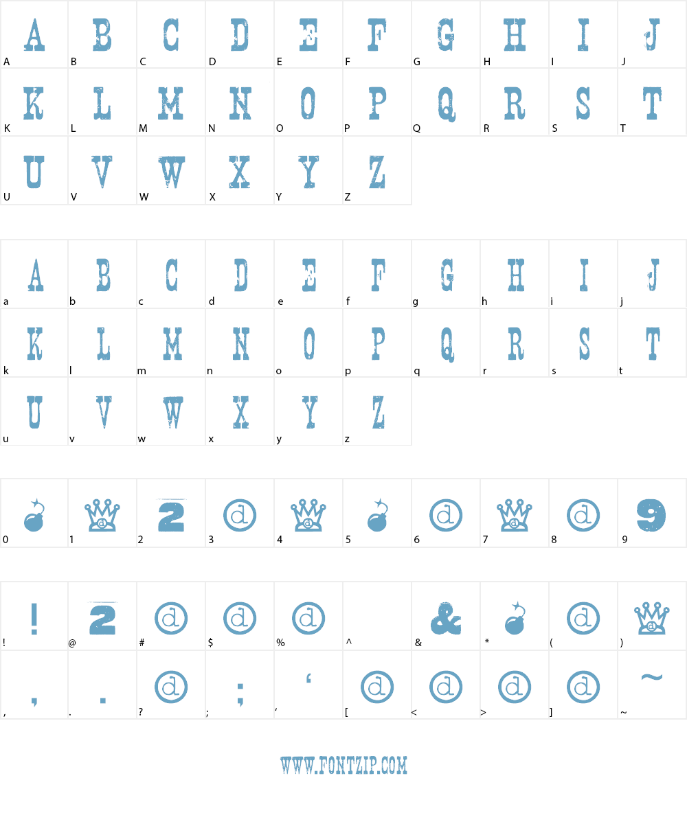 Nashville Font Character