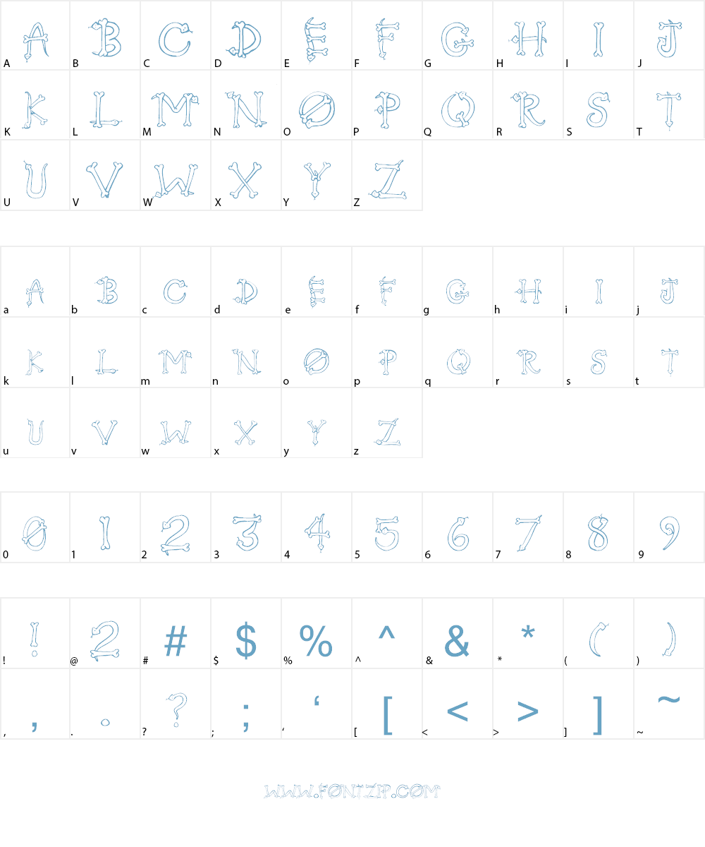 Serpents Font Character