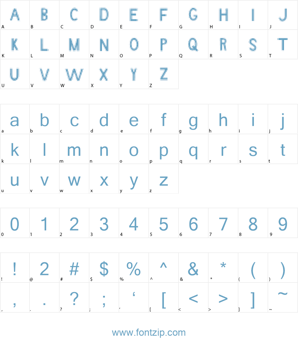 Angstrom Font Character