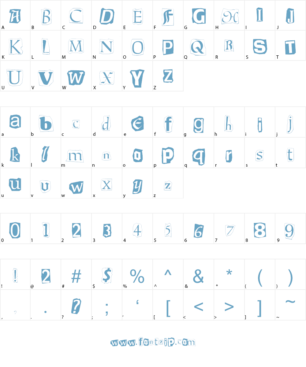 Ransom Font Character
