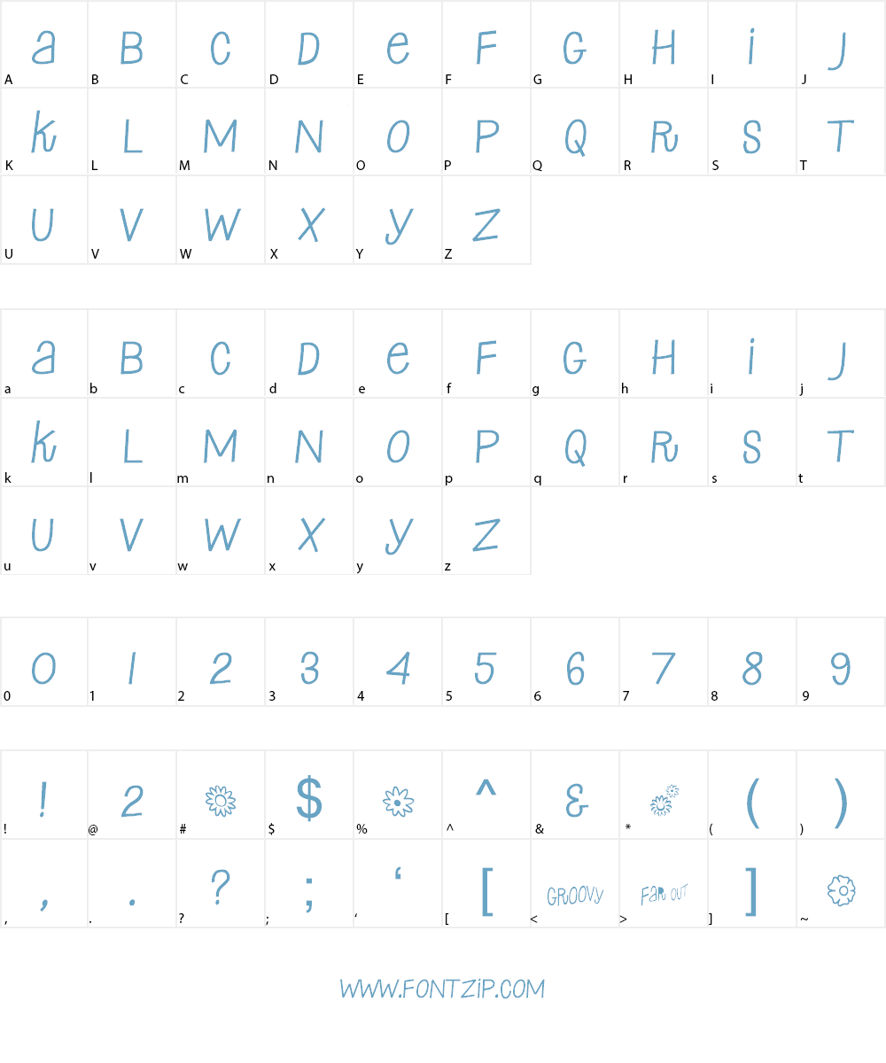 Sixty Seven Font Character