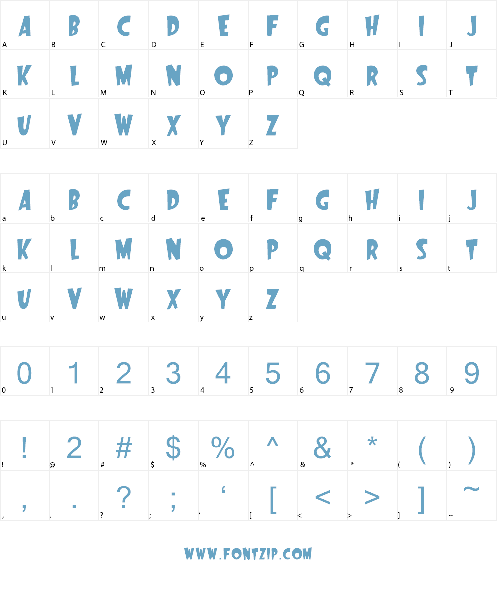 Startling Font Character