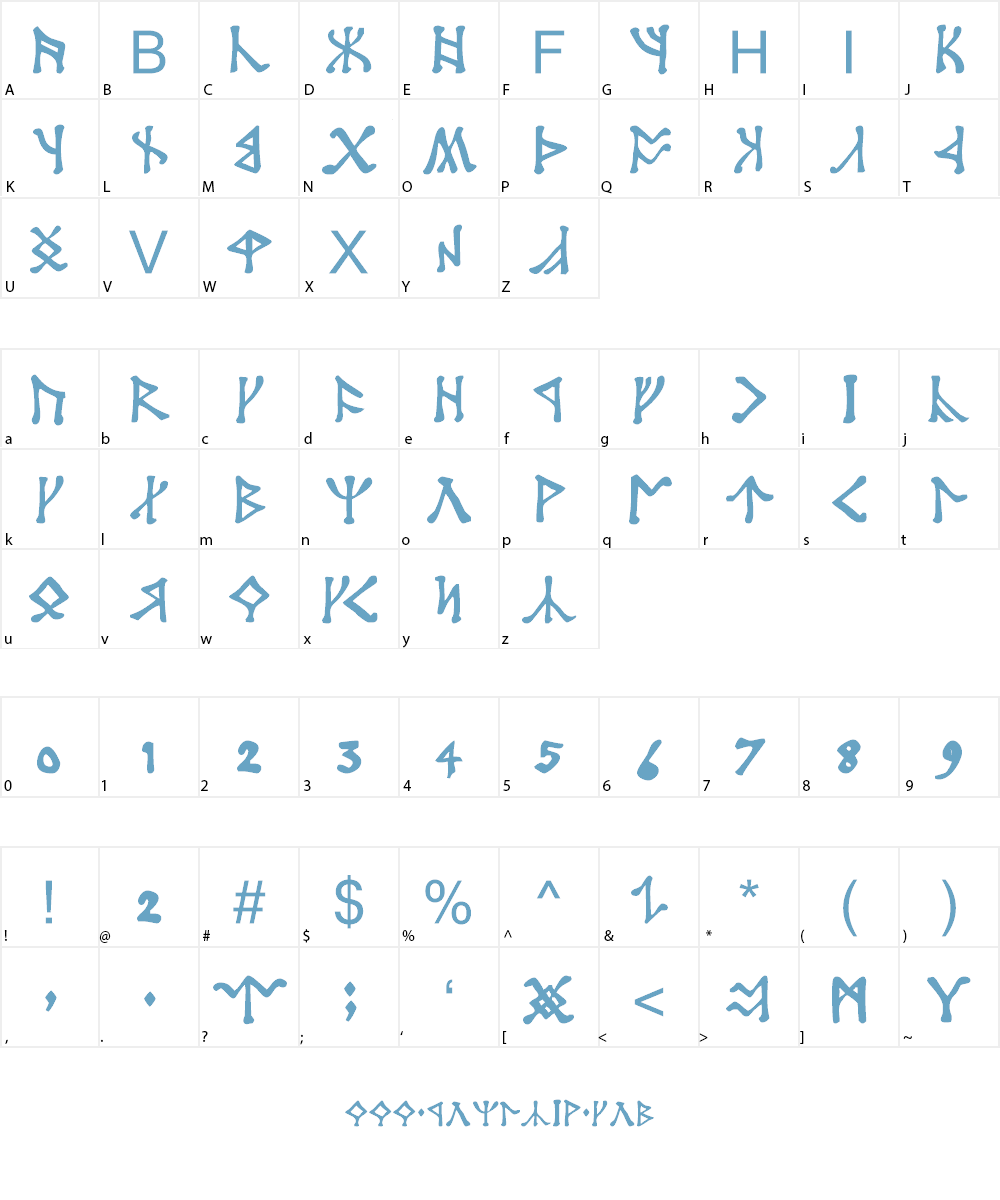 Angerthas Font Character