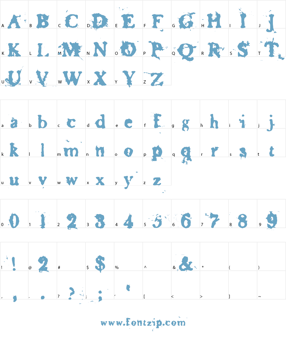 Basketcase Font Character