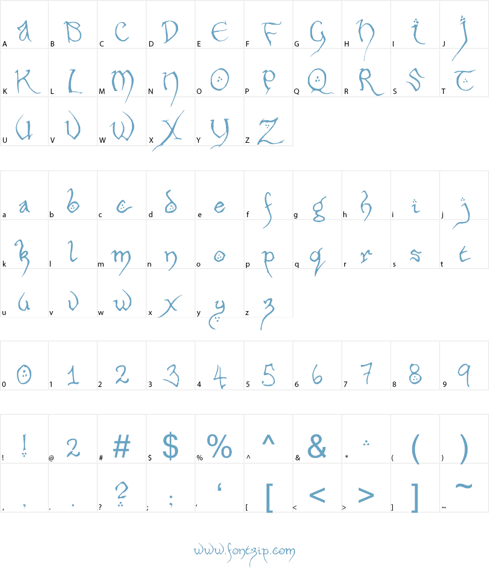 Hobbiton Font Character