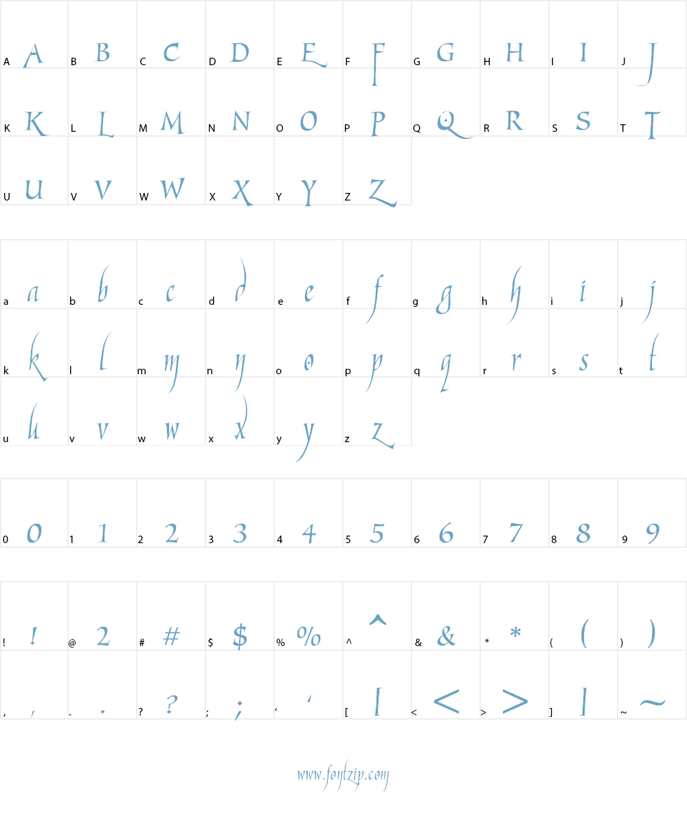 Marigold Wild Font Character
