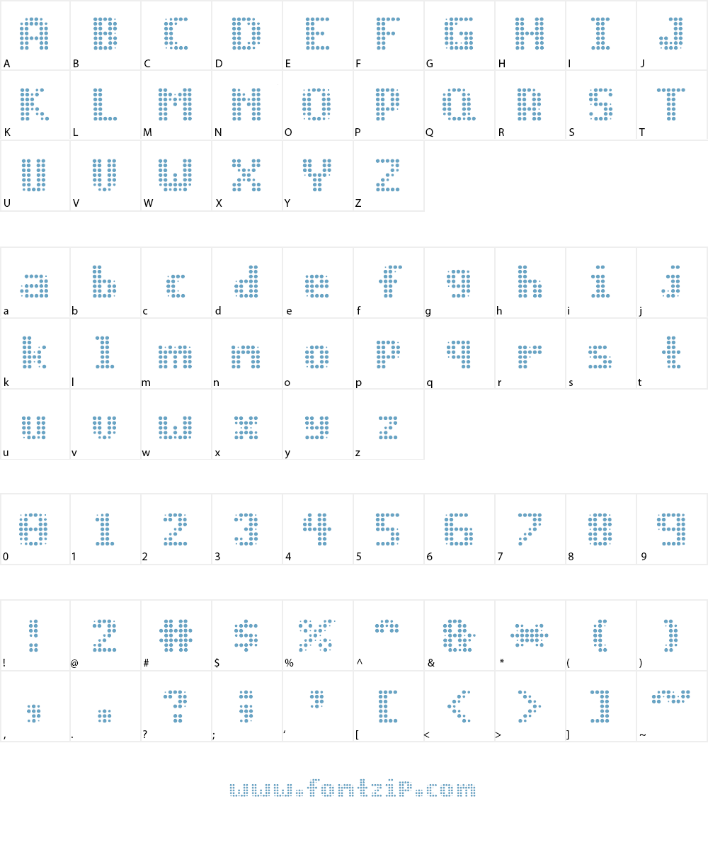 PROG.BOT Font Character