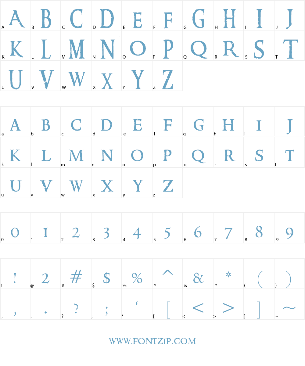 Ringbearer Font Character