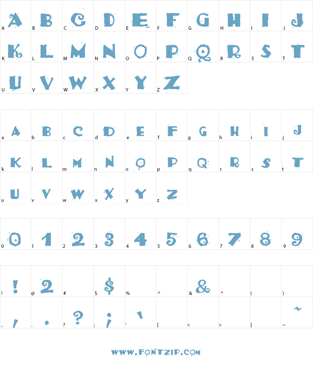 Taco Salad Font Character