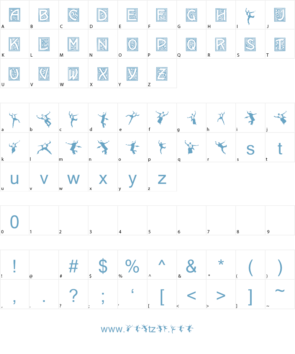 Tango! Font Character