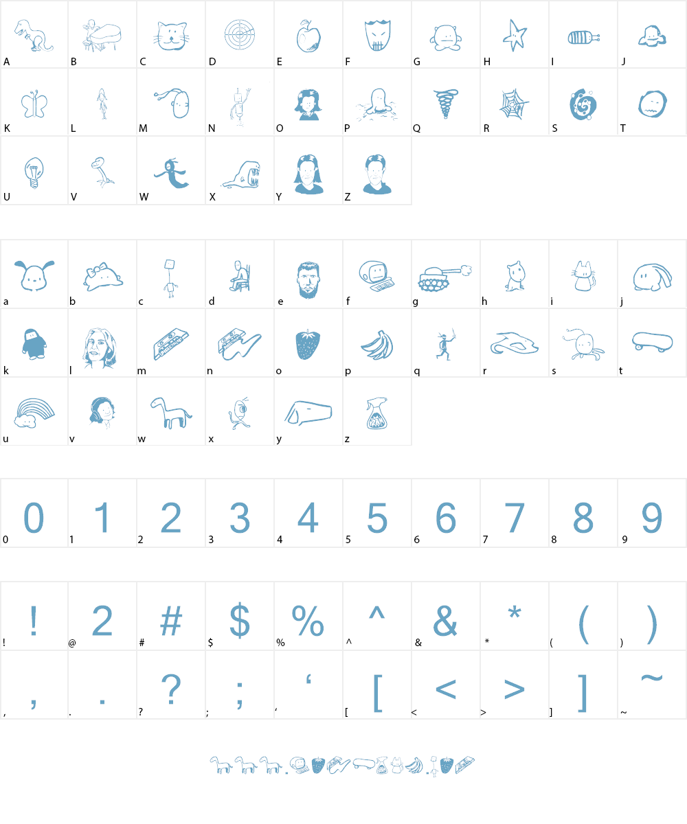 Tombats 7 Font Character