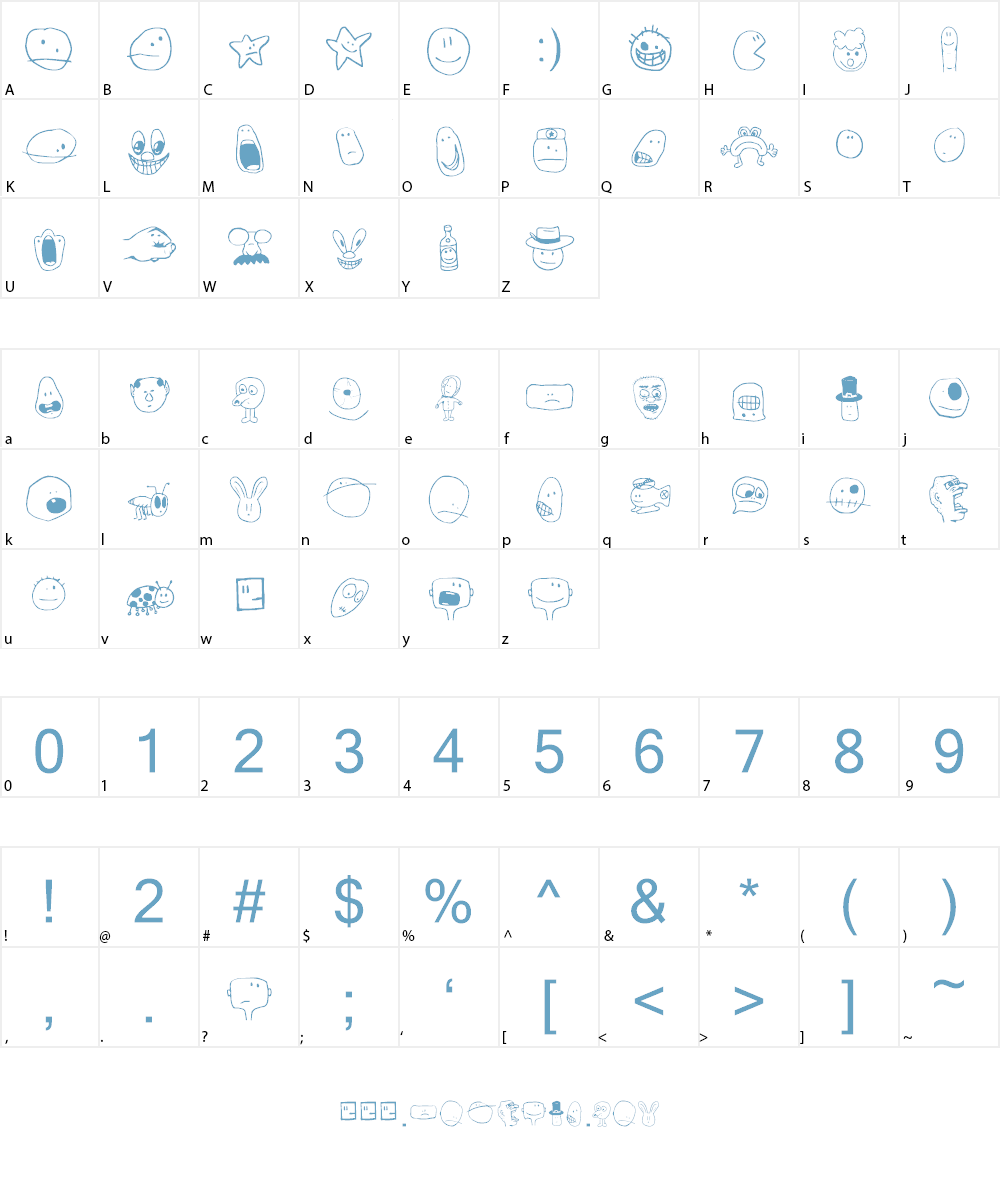 Tombats Smilies Font Character