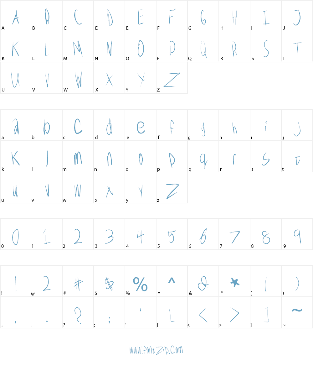 Wolves, Lower Font Character
