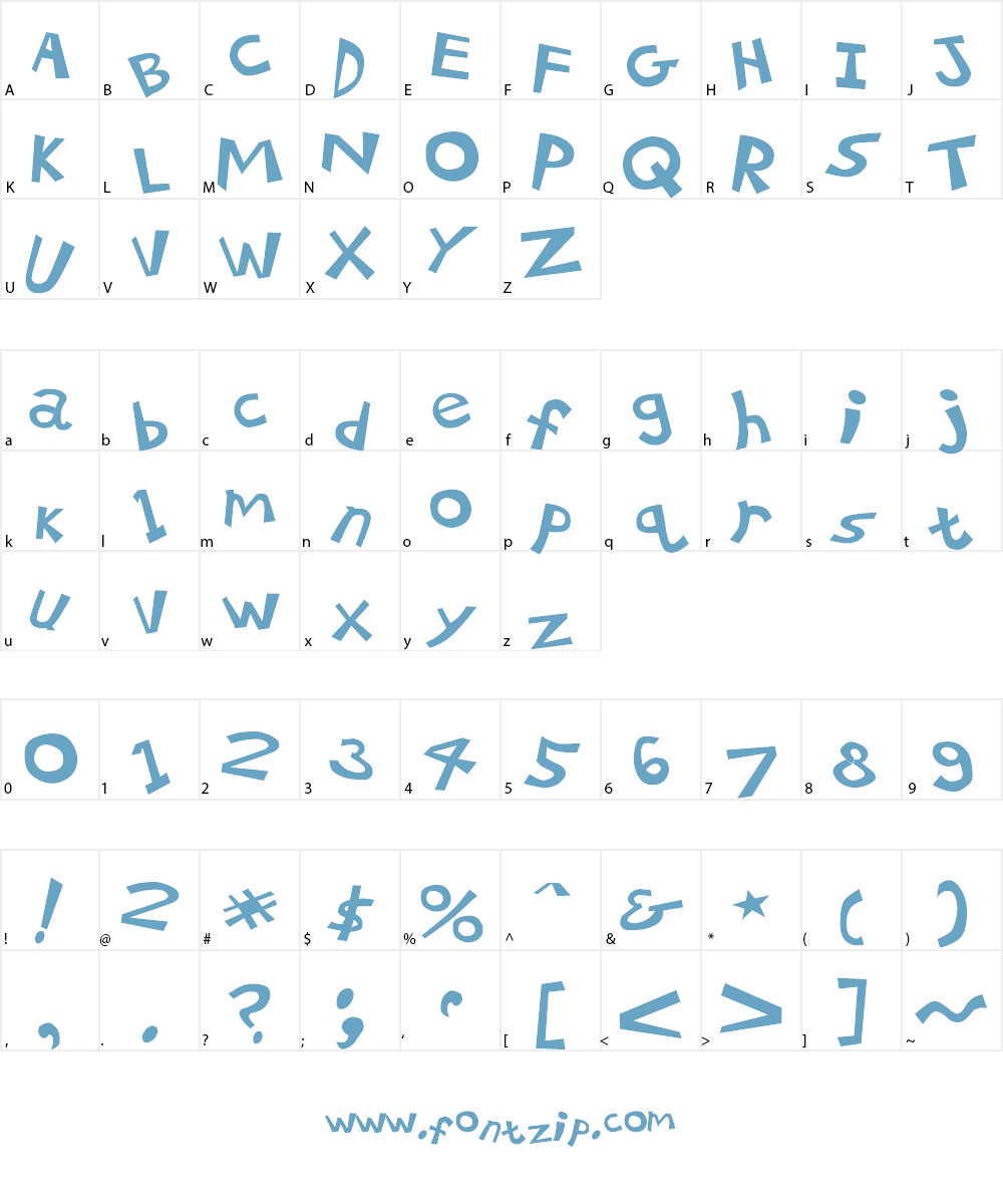 21 Kilobyte Salute Font Character
