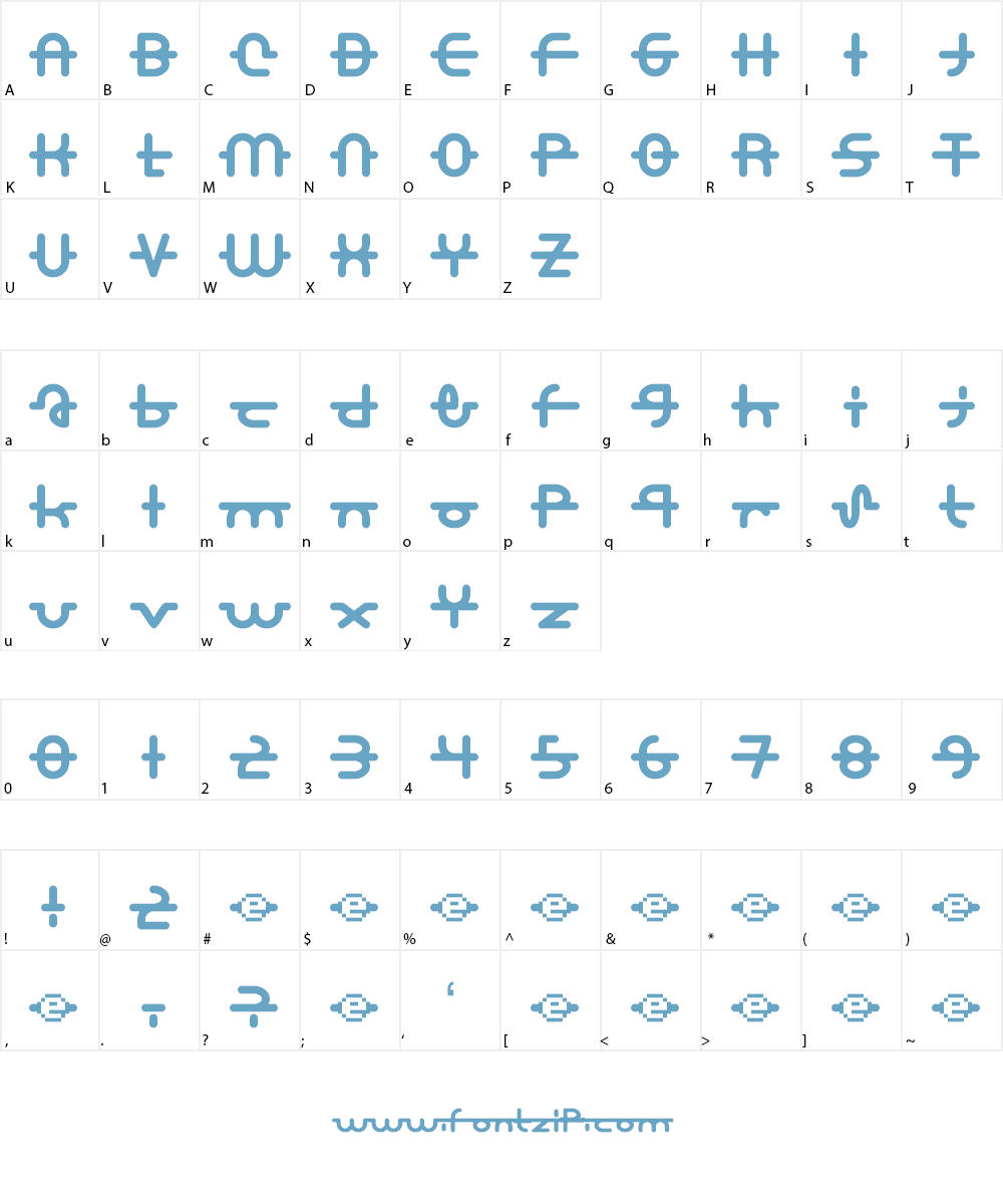 A.Lewis Font Character
