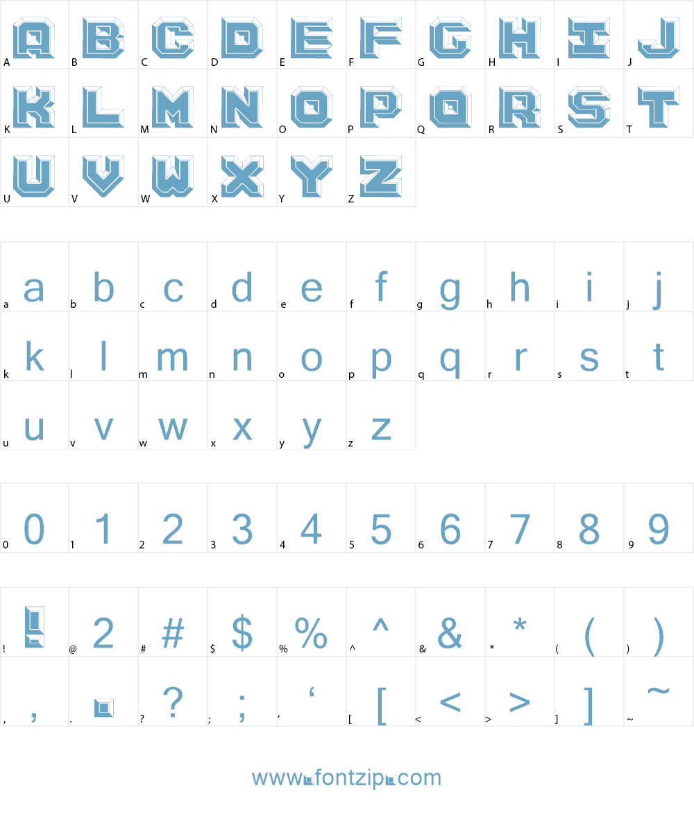 Argentum Font Character