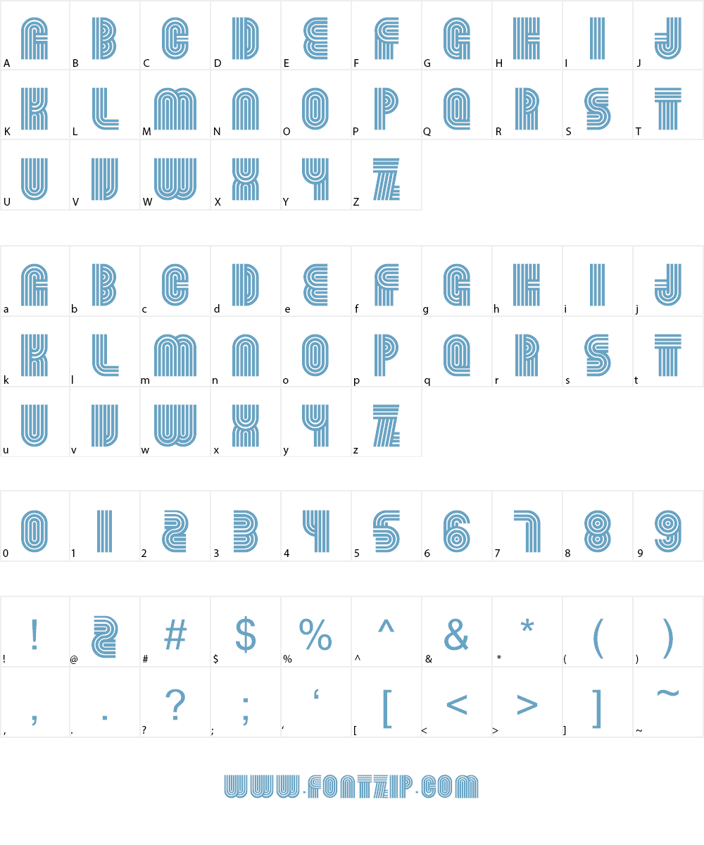 Beamie Font Character