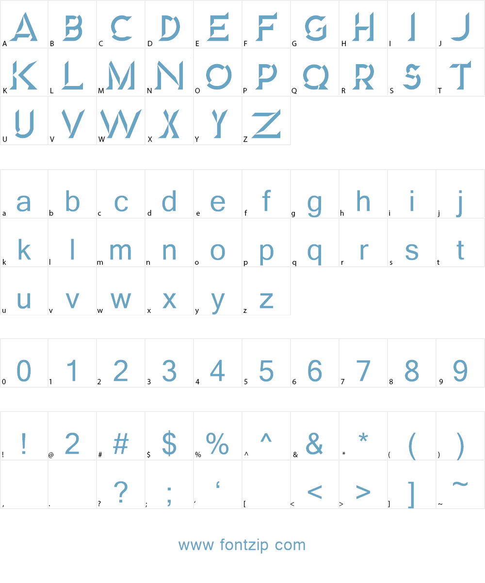 Diamond Font Character