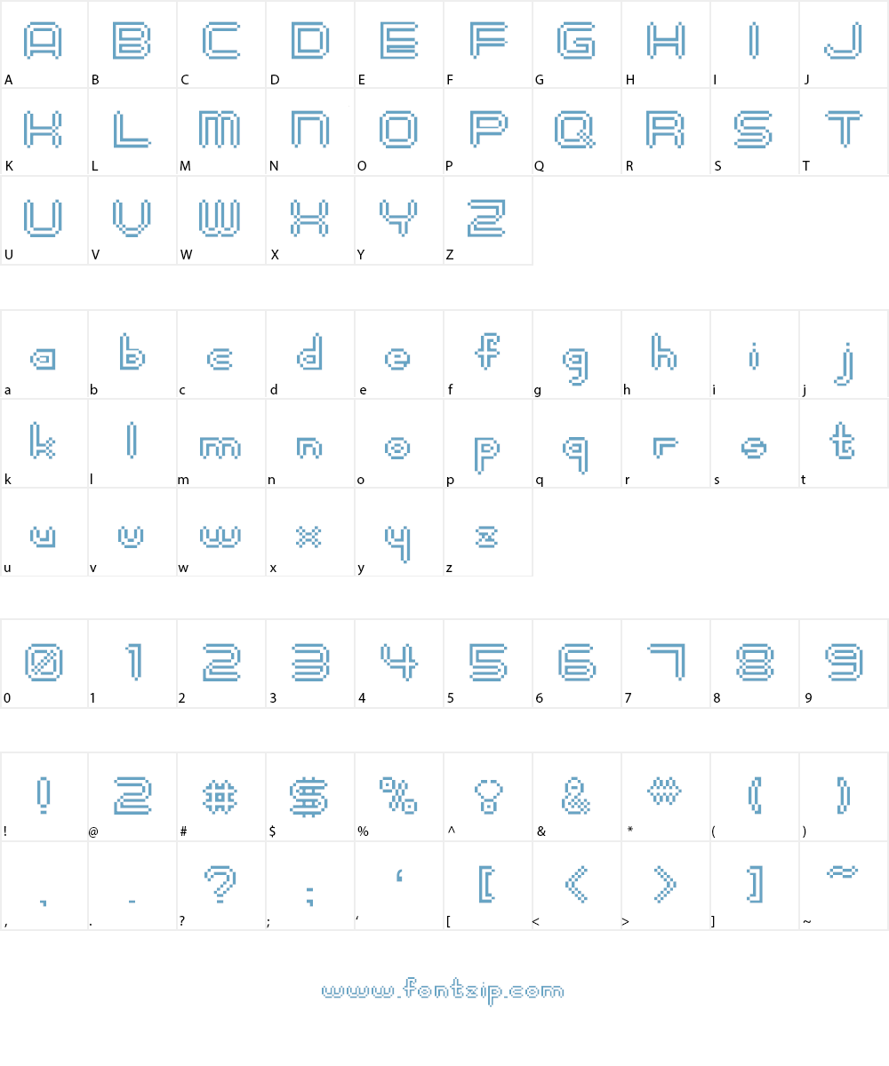 digitalisMAN Font Character