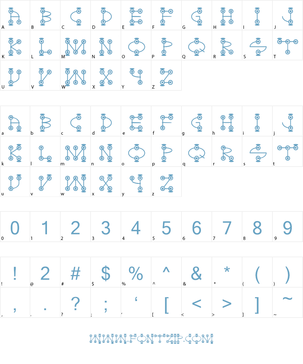 Galactose Font Character