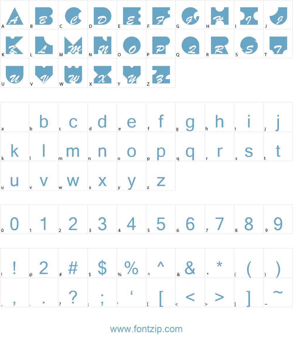 Kontrast Font Character