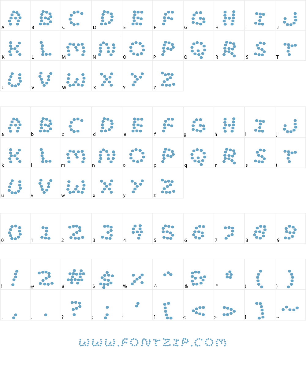 Lost Marbles Font Character
