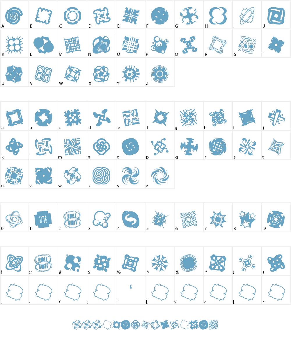 Patternalia Font Character
