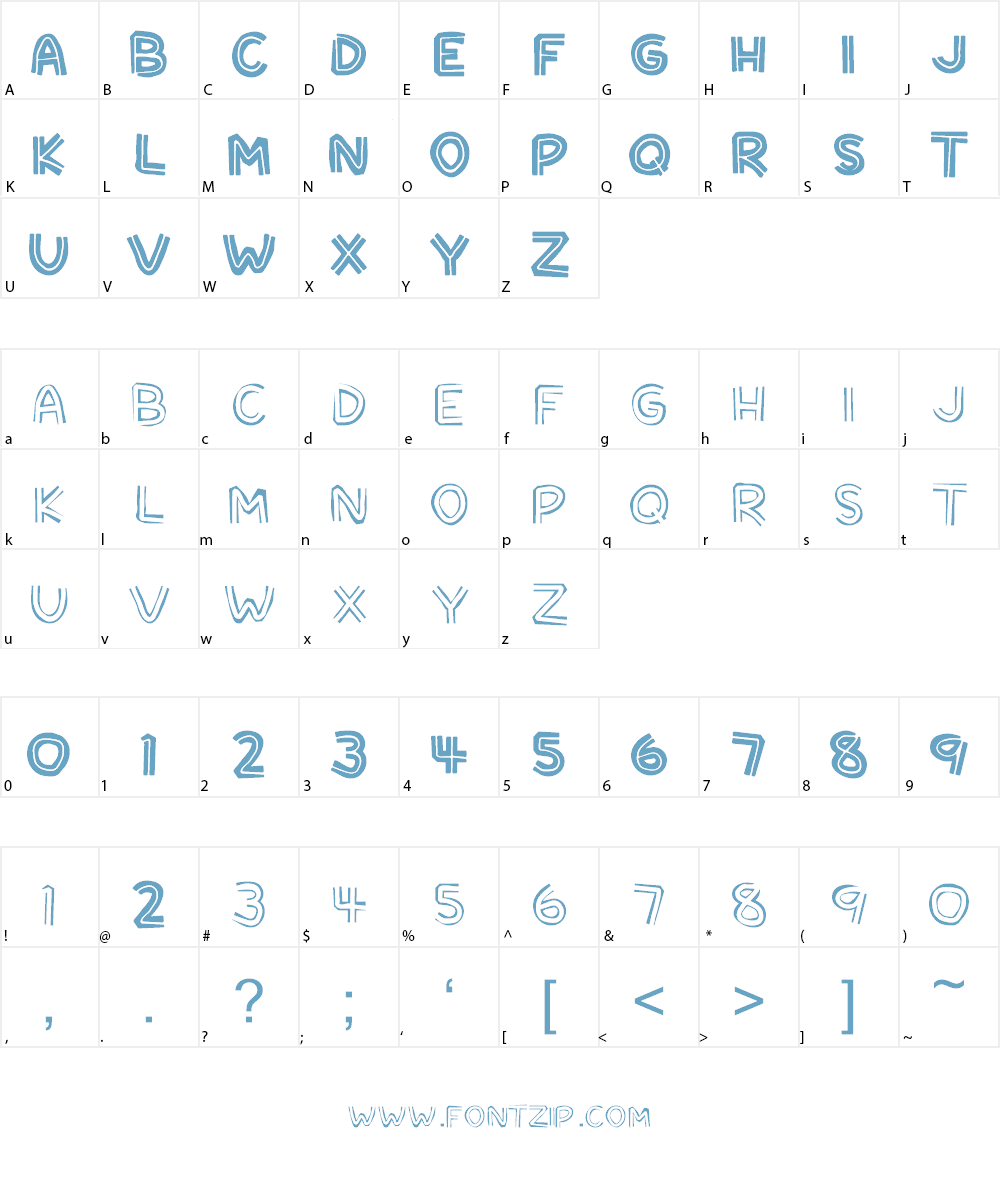 Super Tiki Font Character