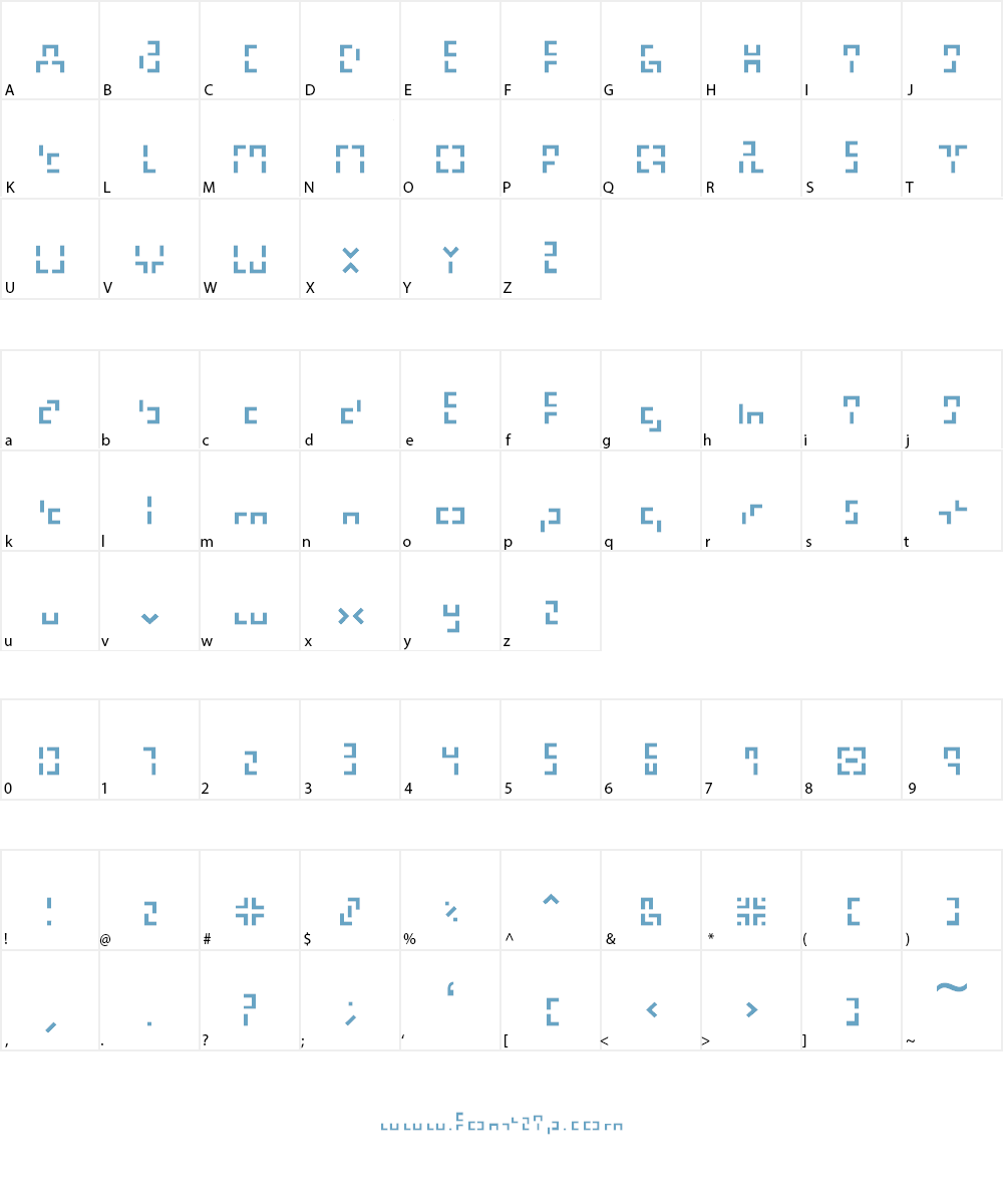321 Alphabet Font Character