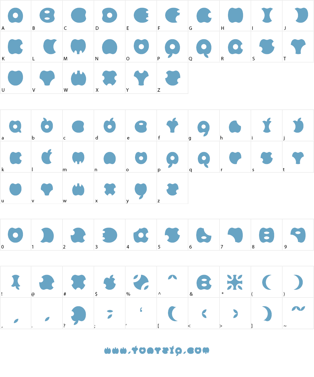 APPLE Font Character