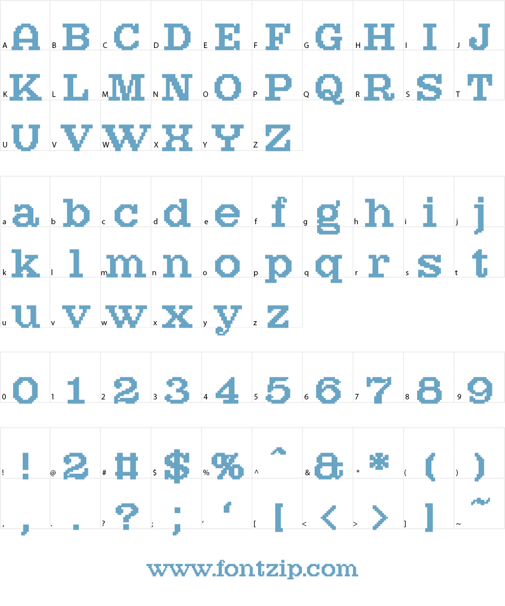 Atlantis Font Character