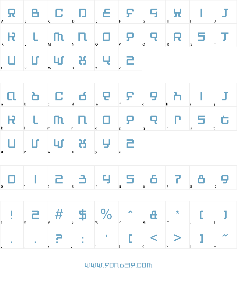 Automind Font Character