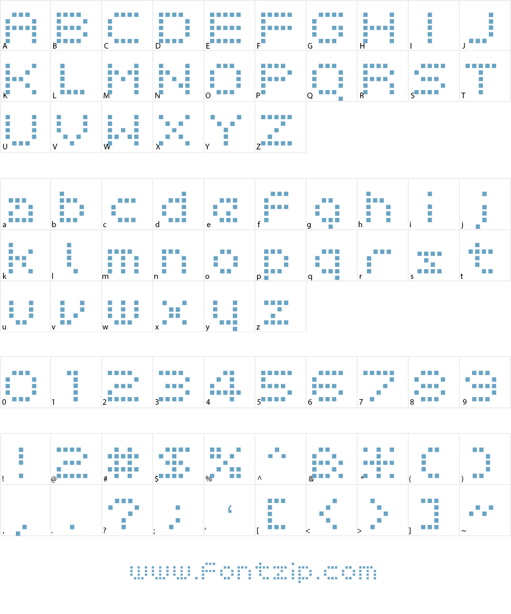 BITNEON Font Character