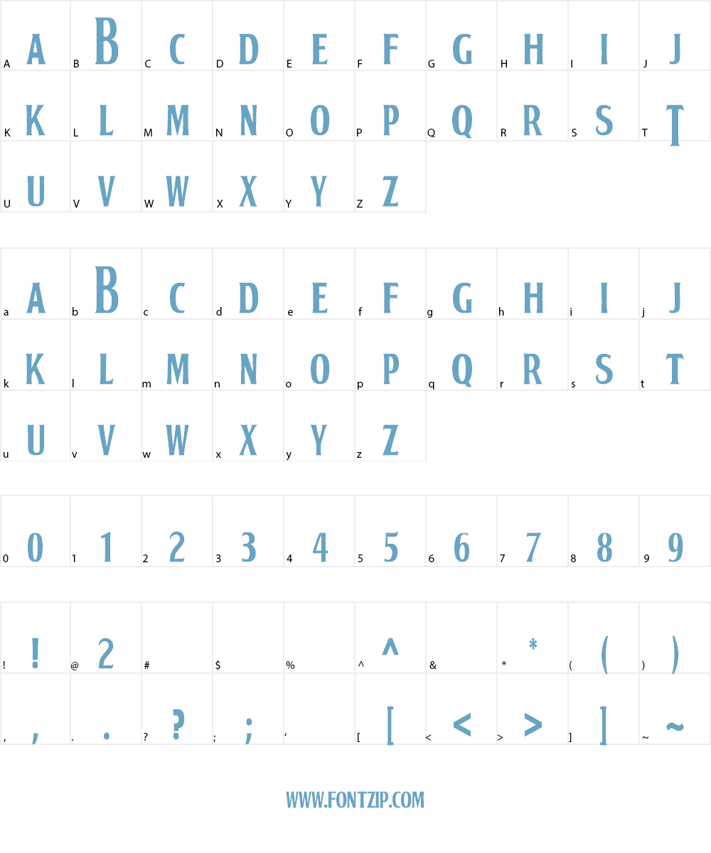 BOOTLE Font Character