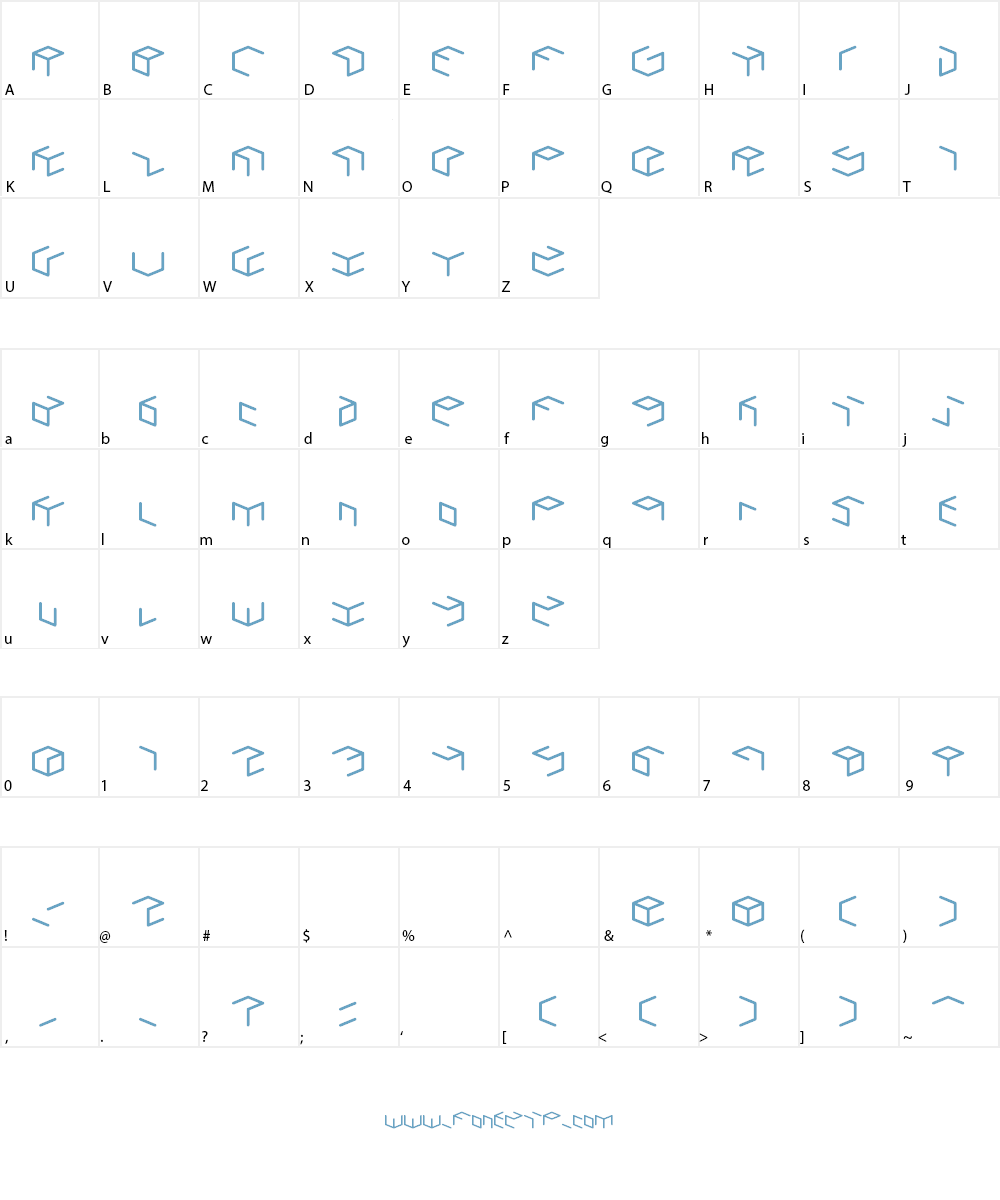 cubic-millimeter Font Character