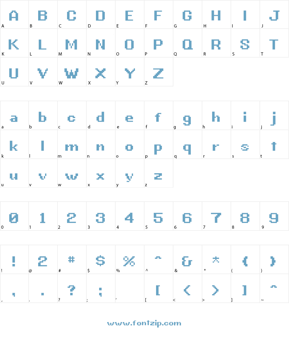 G.B.BOOT Font Character