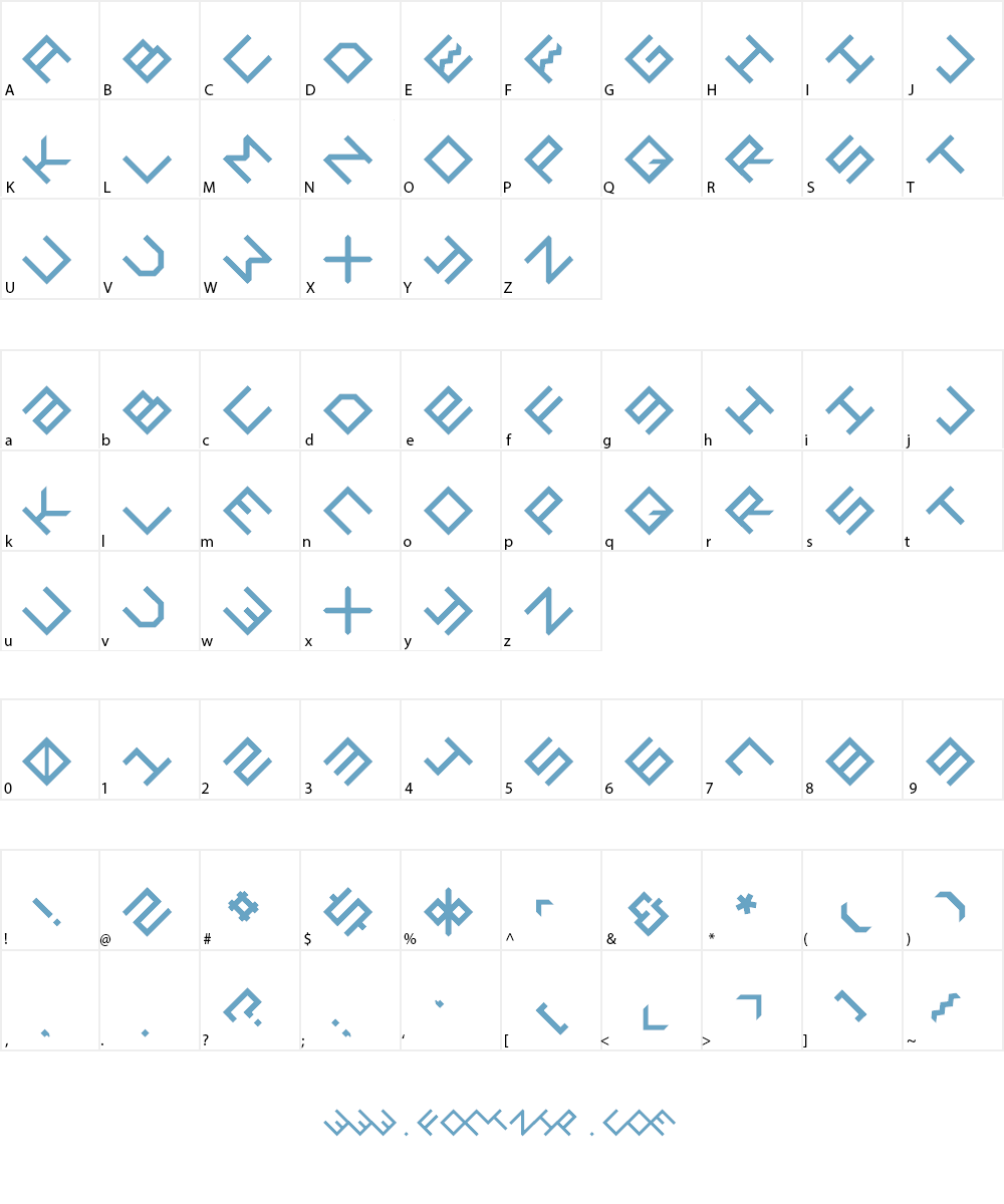 GENERAL Font Character