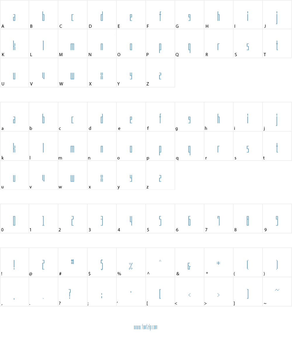MEN'S COSME Font Character